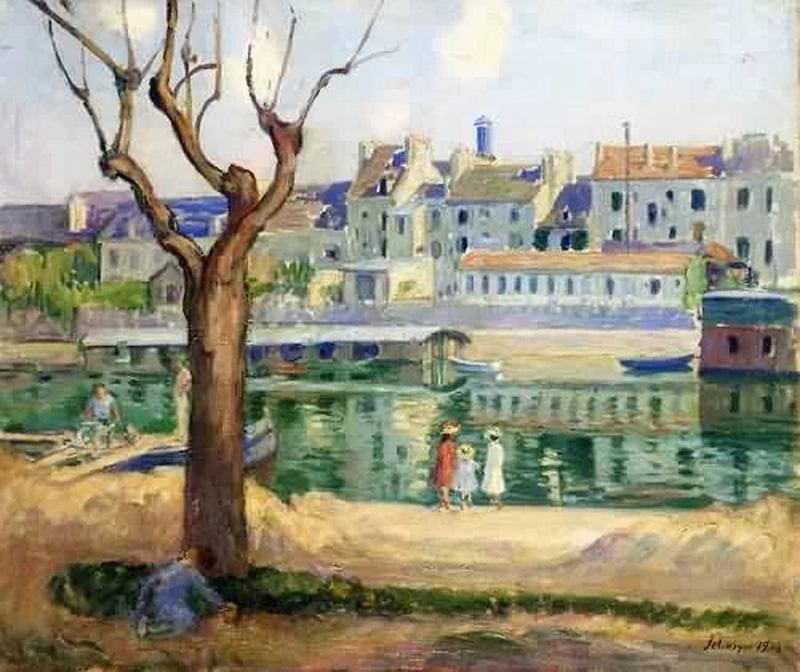 Lagny - View, del, Quai, de, Pamponne, 1904